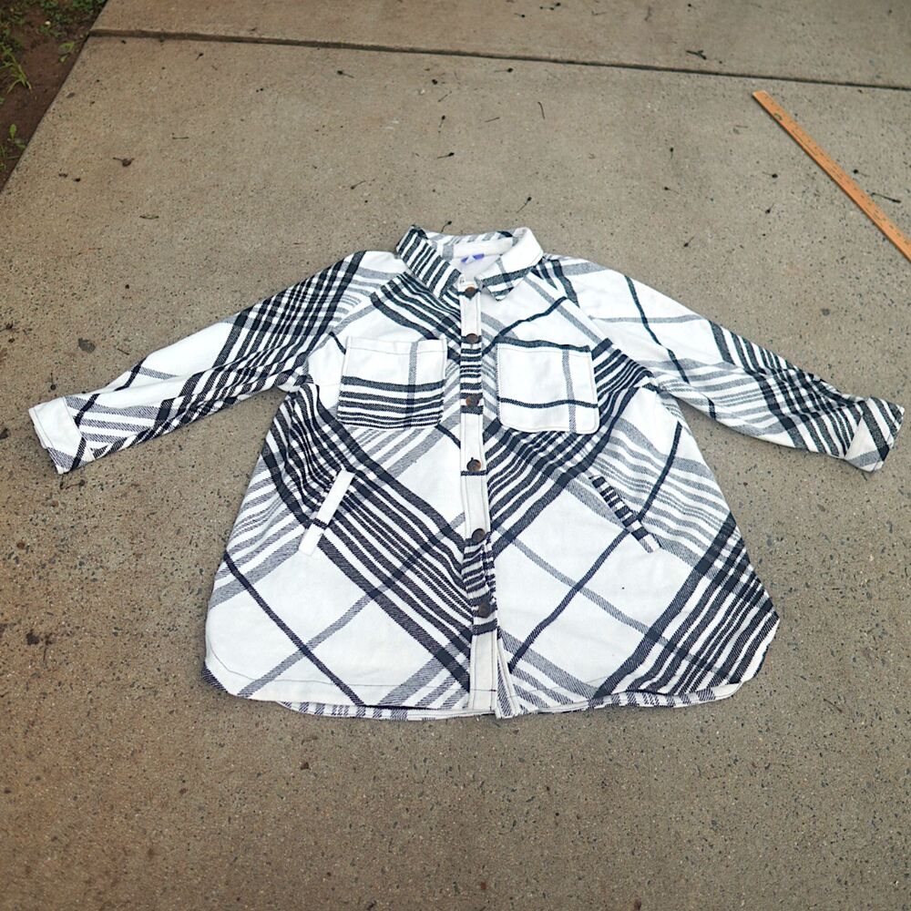 Future Collective Target Plaid Overcoat Jacket Size 2X Shacket Wool Blend Cozy